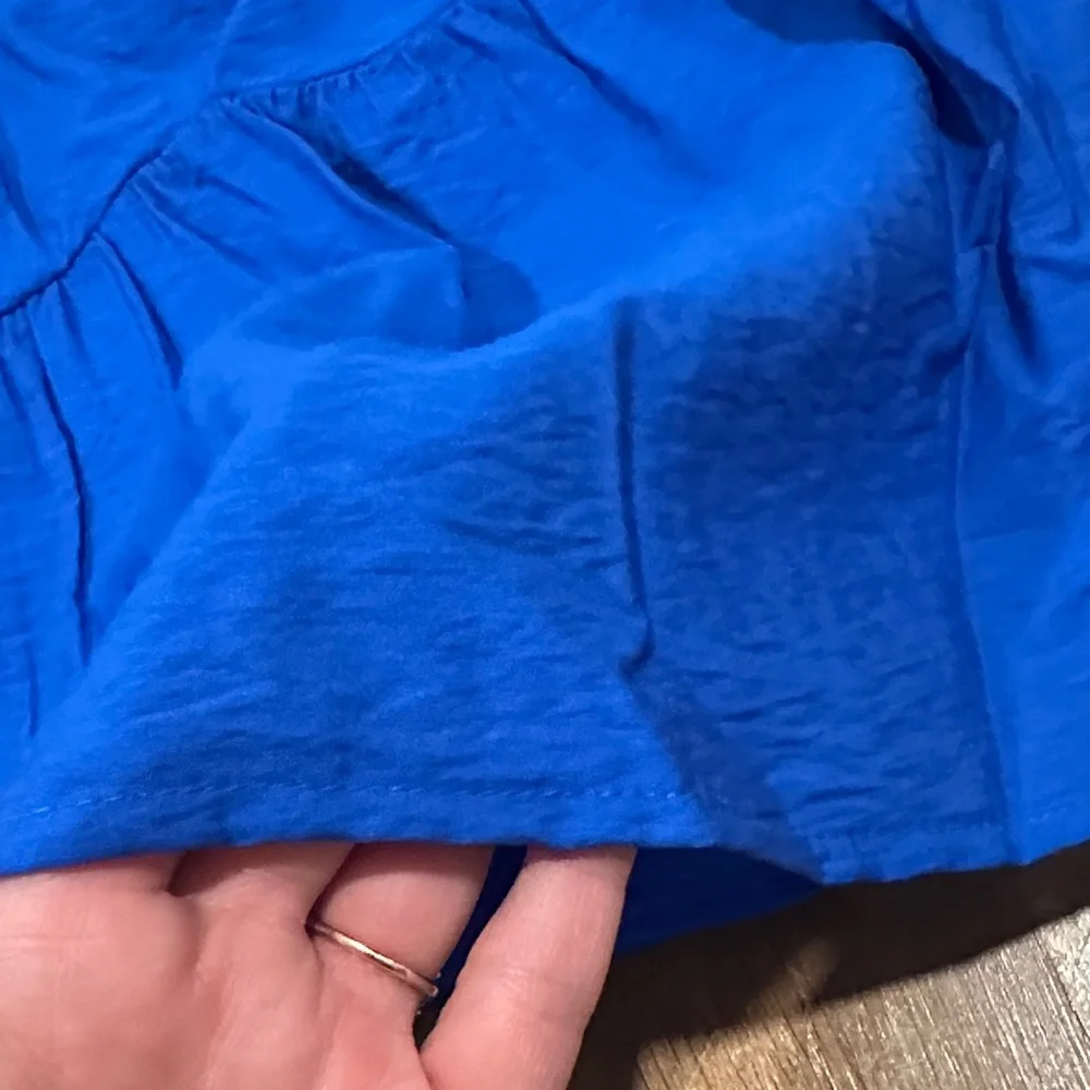 *last chance* Nine West | Women’s Elegant Blue Puff Sleeve Top - Picture 12 of 13